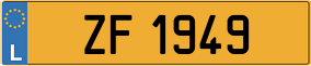 Trailer License Plate